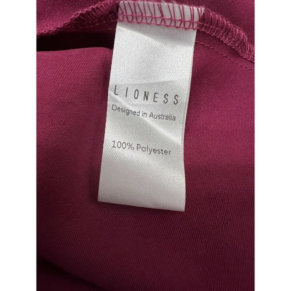 Bridesmaid Lioness Slip Dress 10 XL Magenta Cowl Neck Long Front Slit Sexy Maxi - Picture 10 of 11